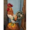 Grande e importante scultura in ceramica raffigurante Gallo , Zaccagnini