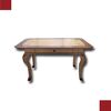 BUREAU PLAT IN NOCE DIPINTO, LUIGI XV, PIMA META' XVIII SECOLO