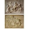 Coppia di dipinti, olio su tela, raffiguranti trompe l’oeil con giochi di putti, attribuibili a Piat Joseph Sauvage (Tournai, 1744 – 1818)