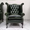 Poltrona chesterfield queen anne inglese originale nuova 