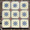 Azulejos rosa e blu