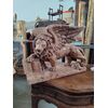 Superba scultura a tutto tondo - Leone di San Marco - 56 x 22 x H 44 cm - Marmo rosso Verona - Venezia