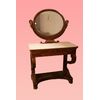Toilette stile Impero di inizio 1800 con marmo e specchiera oscillante