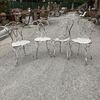 Sedie in ferro intrecciate 