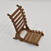 PICCOLA SEDIA PIEGHEVOLE IN LEGNO DA SPIAGGIA, EPOCA METÀ DEL NOVECENTO. (SED29)