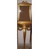 Antica consolle francese del 1800 in legno dorato foglia oro stile Transizione