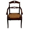 Antico seggiolone piemontese impagliato - M/433 -