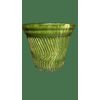 Vaso in terracotta smaltato verde