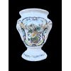 Vaso in maiolica con decoro alla frutta e motivi rocaille.Angelo dal Vecchio.Real fabbrica di Caserta.