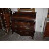 Cassettone a rullo olandese del 1700 in legno di mogano stile Luigi XV 