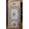 PTS828 - N.2 Porte bifacciali laccate con telaio, epoca '700, cm L 130 x H 285