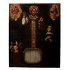 St. Nicholas of Bari and a devotee, with Christ and the Virgin and the three healed children     