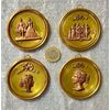 Coppia di piccoli tondi in ottone - Napoleone III
