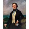 GENTILUOMO RITRATTO AD OLIO SU TELA - 1850 FOSSI