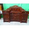 Credenza a 4 anta in piuma di mogano 1850 francese