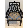 Poltrona in stile orientale nera 