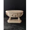 Spettacolare catinella lavadita in marmo rubbio - Venezia - 35 x 22 cm