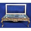 Coffee table in gilded wood, mirror and glass - Italy mid 20th century     