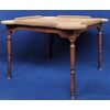 Wooden game table with padded top - Italy, 20th century     