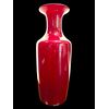 Vaso in vetro incamiciato opalino rosso e lattimo. Tomaso Buzzi,Venini.Murano.