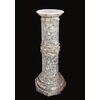 Colonna antica Romana in alabastro fiorito appartenente alla seconda metà dell'ottocento.