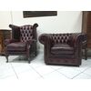 Poltrona chesterfield club e poltrona chesterfield Queen Anne bordeaux 