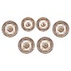 Piatti antichi inglesi bianco e marrone - O/3008 - 