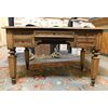 TAV293 - Scrittoio impero scolpito, epoca '800,cm L 115 x H 73 x P 65