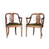 Sedie antiche in noce, inizio 1800, coppia