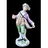 Statuina in porcellana raffigurante personaggio maschile con gelato.Meissen.Germania.