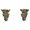 Mensole antiche in maiolica con vaso sud Italia secolo XIX PREZZO TRATTABILE