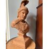 Busto di un imperatore romano  di terracotta