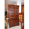 Bookcase libreria inglese Vittoriana del 1800 in legno di mogano