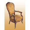 Poltrona francese stile Luigi Filippo del 1800 in legno di mogano con schienale a scudo 