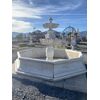 Fontana da centro in marmo bianco