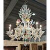 Splendido lampadario murano opalino fine '800 