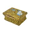 XVIII secolo, Cofanetto raffigurante Nettuno con miniatura smaltata  