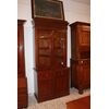 Credenza Libreria Italiana del 1800 in Legno di Abete tinto noce