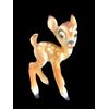 Figura di Bambi in ceramica,serie Walt Disney.Manifattura Zaccagnini.