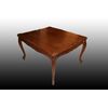 Tavolo quadrato allungabile francese stile provenzale di fine 1800 in legno di noce