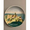 Piatto ceramica  Futurista -  Cia Torino  - epoca 1930  mis 32 