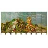Antico paravento francese dipinto a mano - M/781 -