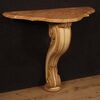 Italian console in lacquered and painted wood from 20th century