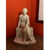 Scultura di una donna con libro dell'800