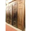 PTS847 - N. 2 porte in legno di noce a due battenti. Misurano cm L 106 x H 211.