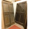 PTS853 - N. 6 porte antiche castagno, misura massima cm L 110 x H 225