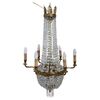 Antico lampadari a mongolfiera bronzo e cristalli PREZZO TRATTABILE