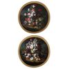 Michele Antonio Rapos (Torino 1733-1819), Coppia di dipinti raffiguranti Natura morta con trionfo di fiori e frutta, olio su tela