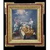 Dipinto olio su tela raffigurante la resurrezione di Lazzaro.