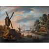Pieter Balthazar Bouttats (1666 – 1756), Paesaggio con mulino a vento
